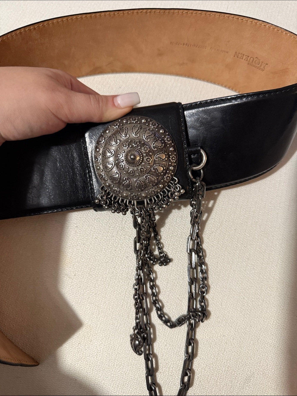 Alexander McQueen GRAIL Diamonds Chain Belt - Picture 4 of 4